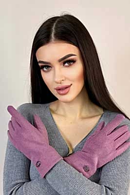 Фото товара Перчатки жен. текстиль M2, розовый