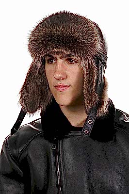 Фото товара Шапка из енота UMKME006.3, желтая