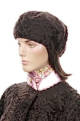 Фото товара Шапка каракуль 001.001, коричневый