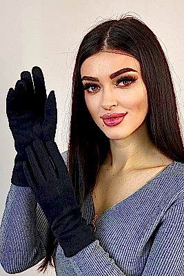 Фото товара Перчатки жен. текстиль BDR02, черный