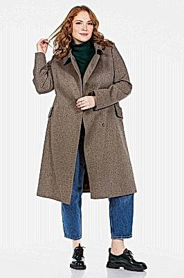 Фото товара Пальто 61785/13/1, черно-бежевый