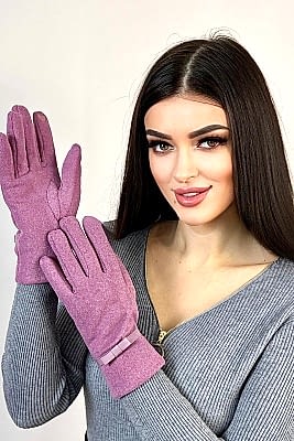 Фото товара Перчатки жен. текстиль M5, розовый