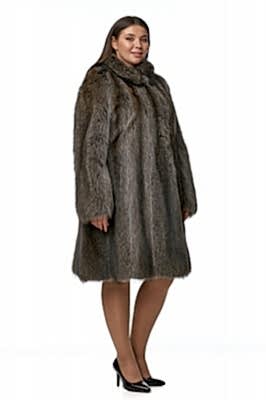 Фото товара Полупальто енот 011/К492(Е)ЕС, серый Фото товара Полупальто енот 011/К492(Е)ЕС, серый