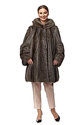 Фото товара Полупальто енот 011/К492(Е)V148E, серый Фото товара Полупальто енот 011/К492(Е)V148E, серый