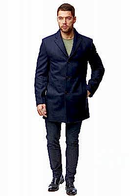 Фото товара Полупальто мужское 5026 Torto, темно-синий