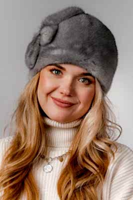 Фото товара Шапка норка 145.001, Сапфир shn