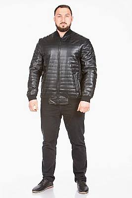 Фото товара Куртка кожзам 713 бомбер, черный Фото товара Куртка кожзам 713 бомбер, черный