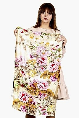 Фото товара Палантин текстиль sil-22-1. бежевый