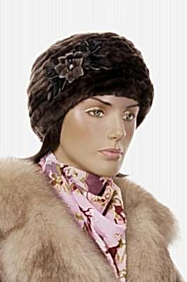 Фото товара Берет мутон В-1-1, шоколад 2