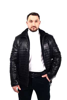 Фото товара Куртка кожзам 819 (D 707), черный Фото товара Куртка кожзам 819 (D 707), черный