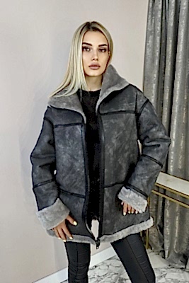 Фото товара Дубленка 1026.6038 silk, серый