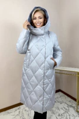 Фото товара Пуховик 8388 зима, голубой