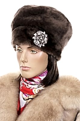 Фото товара Берет мутон О-131, Шоколад 2