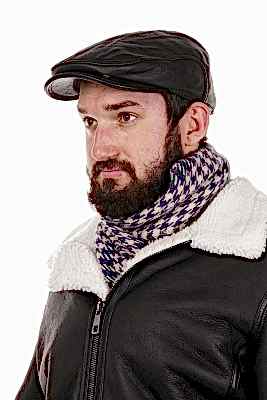 Фото товара Кепка Реглан кожаная 001.001, коричневый