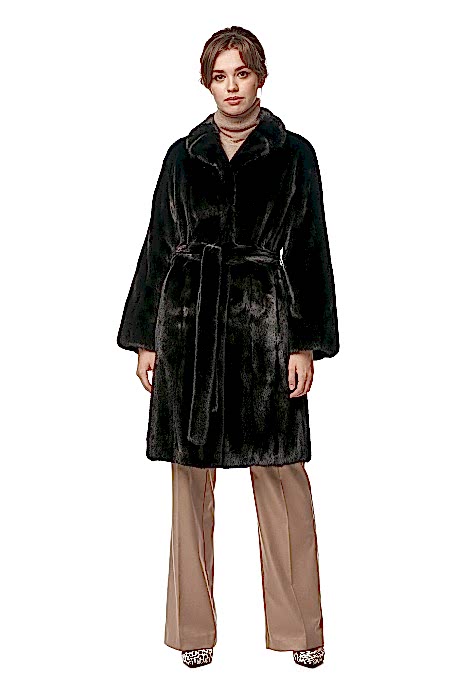 Полупальто норка 010/277В, черный