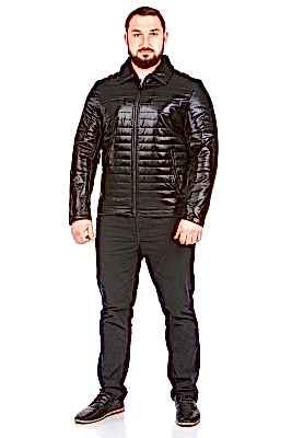 Фото товара Куртка кожзам 722, черный Фото товара Куртка кожзам 722, черный