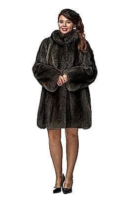 Фото товара Полупальто енот 011/К492(Е)ЕС, серый Фото товара Полупальто енот 011/К492(Е)ЕС, серый