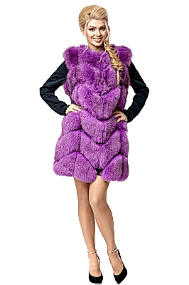 Фото товара Жилет песец м елка, розовый Фото товара Жилет песец м елка, розовый