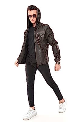 Фото товара Куртка кожа 1021.S-678, хаки Фото товара Куртка кожа 1021.S-678, хаки