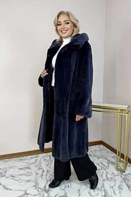 Фото товара Пальто норка 019/7015К/1, голубика