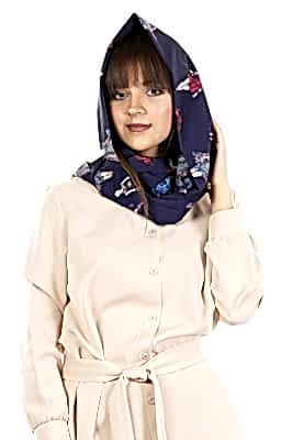 Фото товара Шарф (снуд) трикотаж ниагара, синий 2