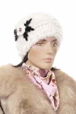 Фото товара Берет мутон В-1-1, белый