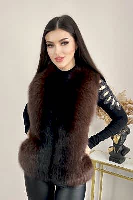 Фото товара Жилет 222.04, шоколад 2 Фото товара Жилет 222.04, шоколад 2