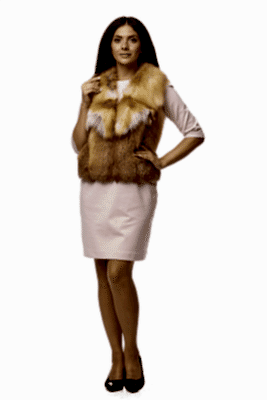 Фото товара Жилет лиса дикая 222.30, рыжий