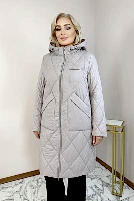 Фото товара П/пальто F-22383, бежевый